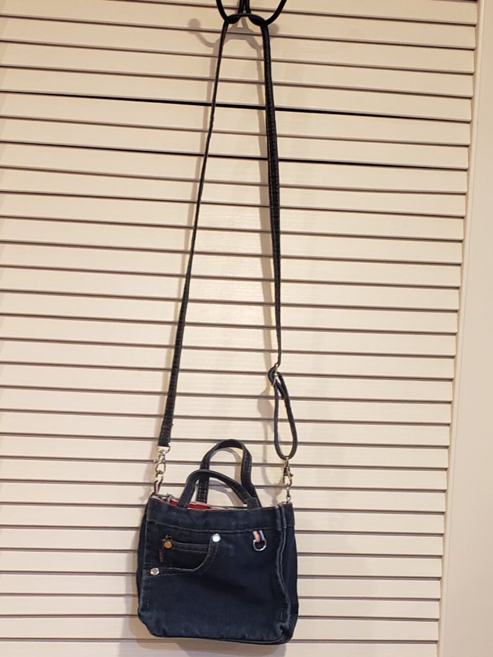 Mini Blue Jean crossbody tote bag purse